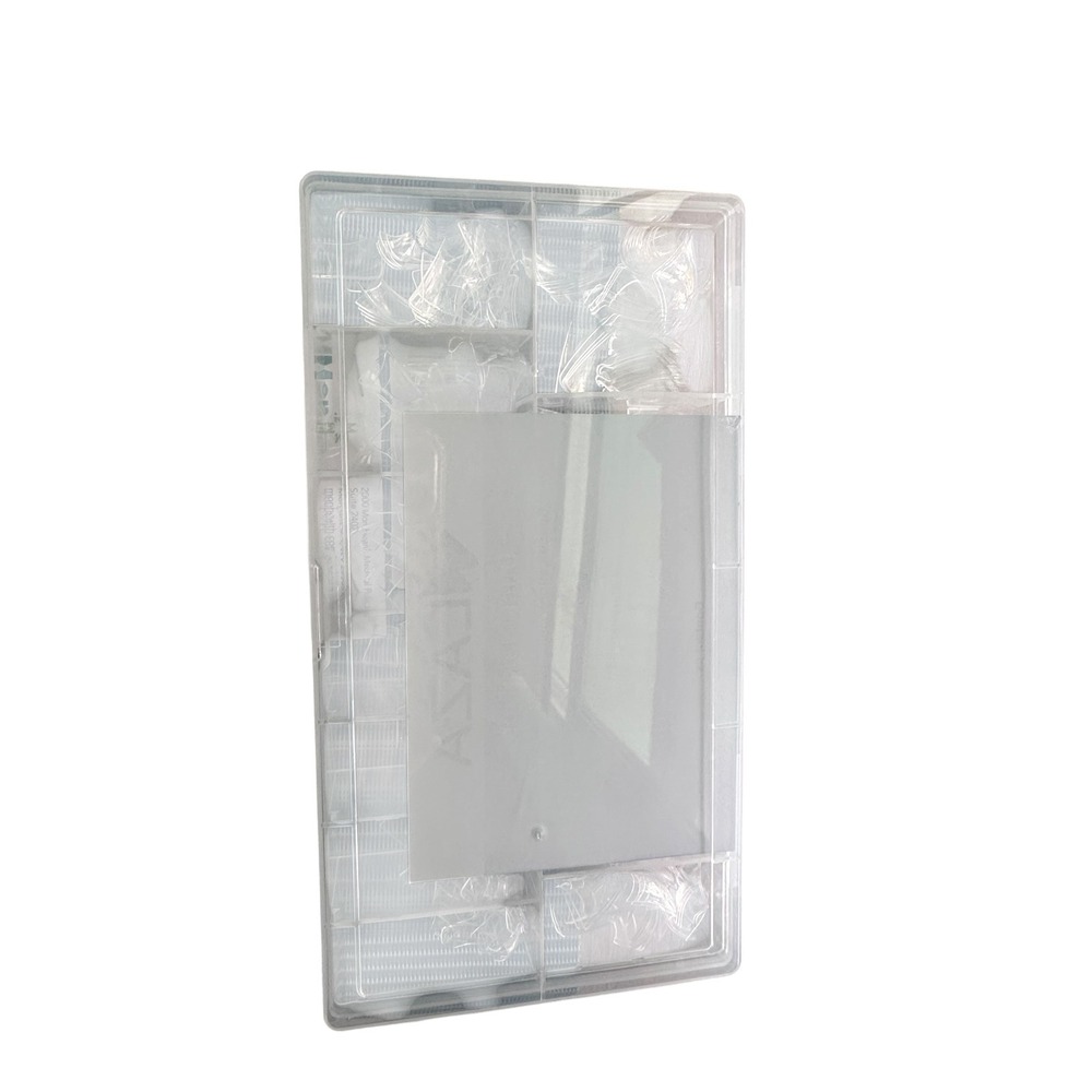 Laza Full Cover Nail‎ Tips Clear Multi-Size 600pc Coffin Acrylic Set with Case